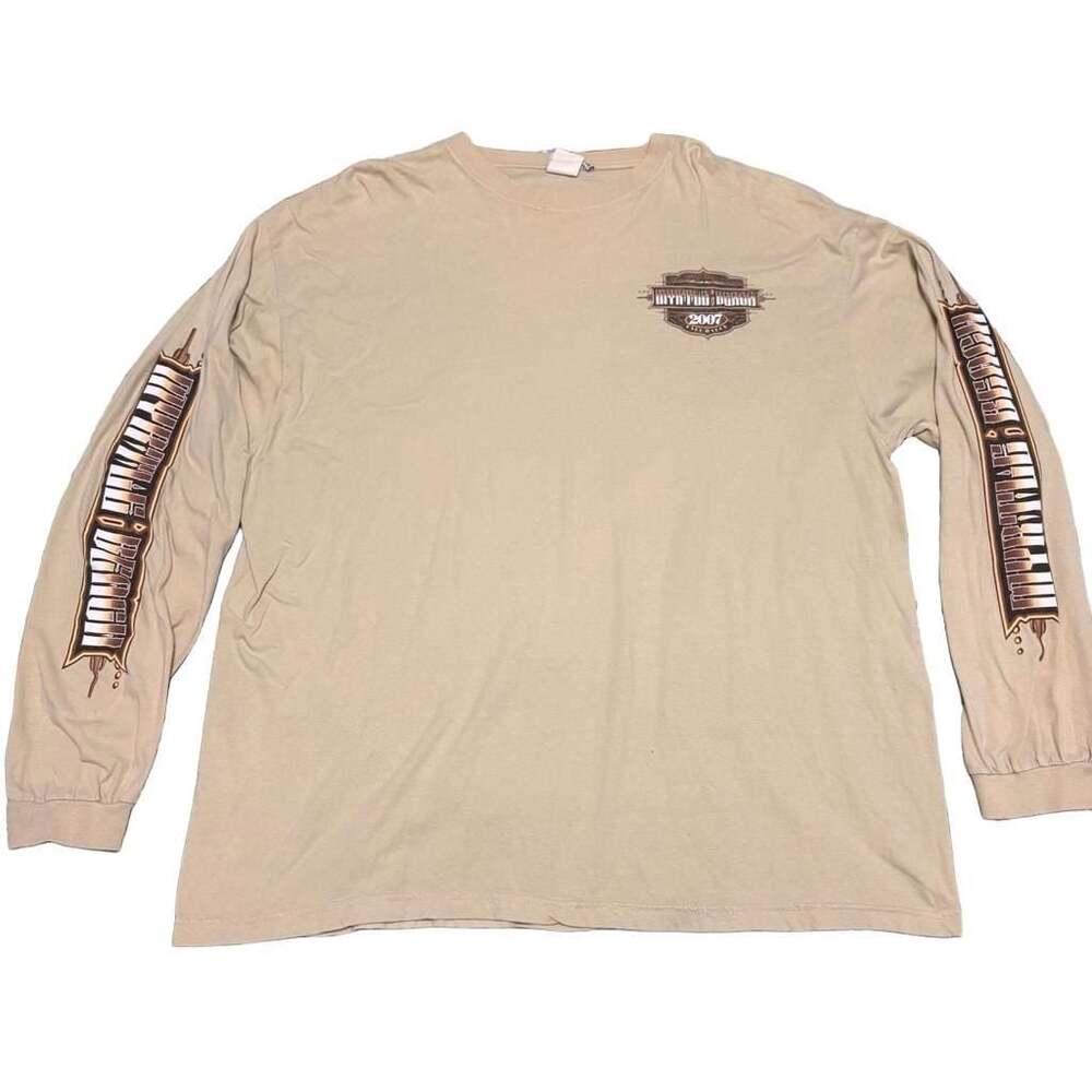 Myrtle Beach 2007 Fall Rally Long Sleeve Shirt Motorcycle Biker Y2K TShirt 2XL